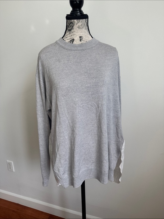 Tibi Sweaters - Tibi Light Gray Women’s Crewneck Sweater